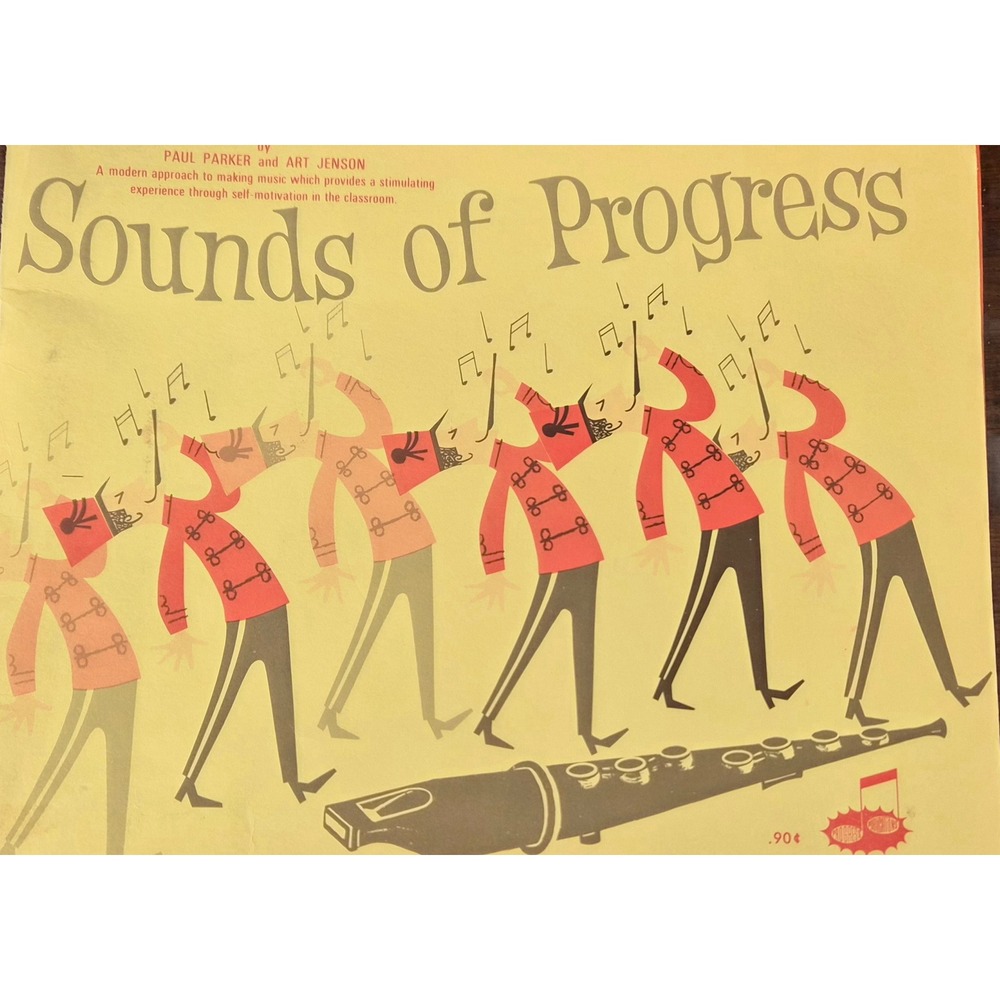 Sounds of Progress 1967 Vintage Music Book Song Flute Pre-Band Parker Jenson